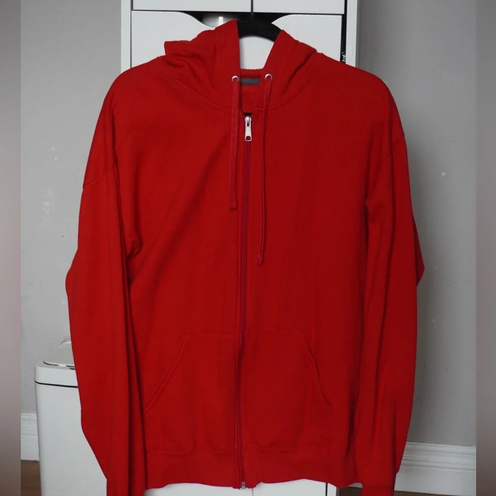 Red Zip Up - Picture 1 of 2